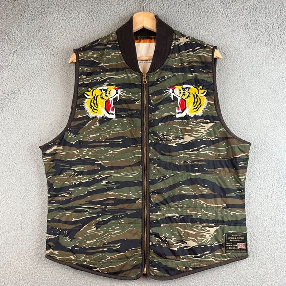 Ralph Lauren Denim & Supply Camo Embroidered Tiger Zip  display picture 3